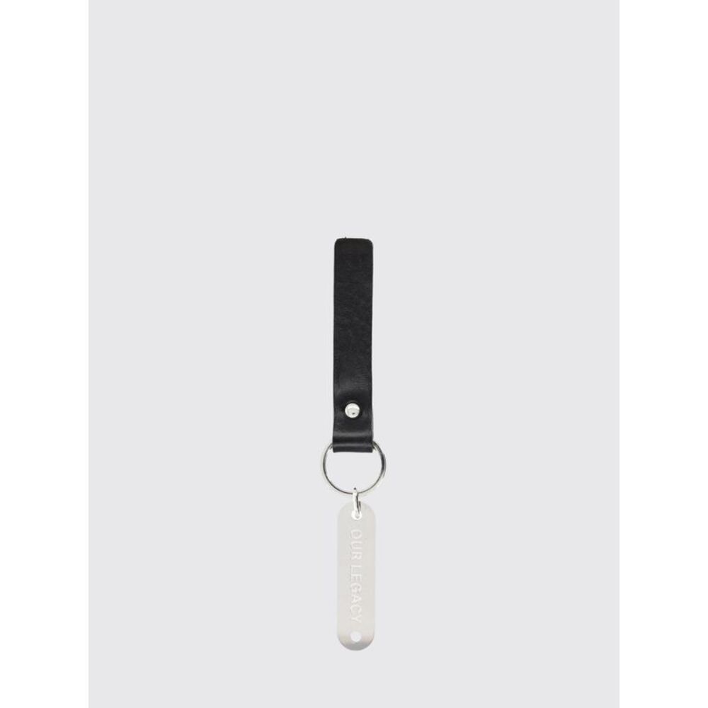 Our Legacy Men Metal And Leather Keychain Our Legacy